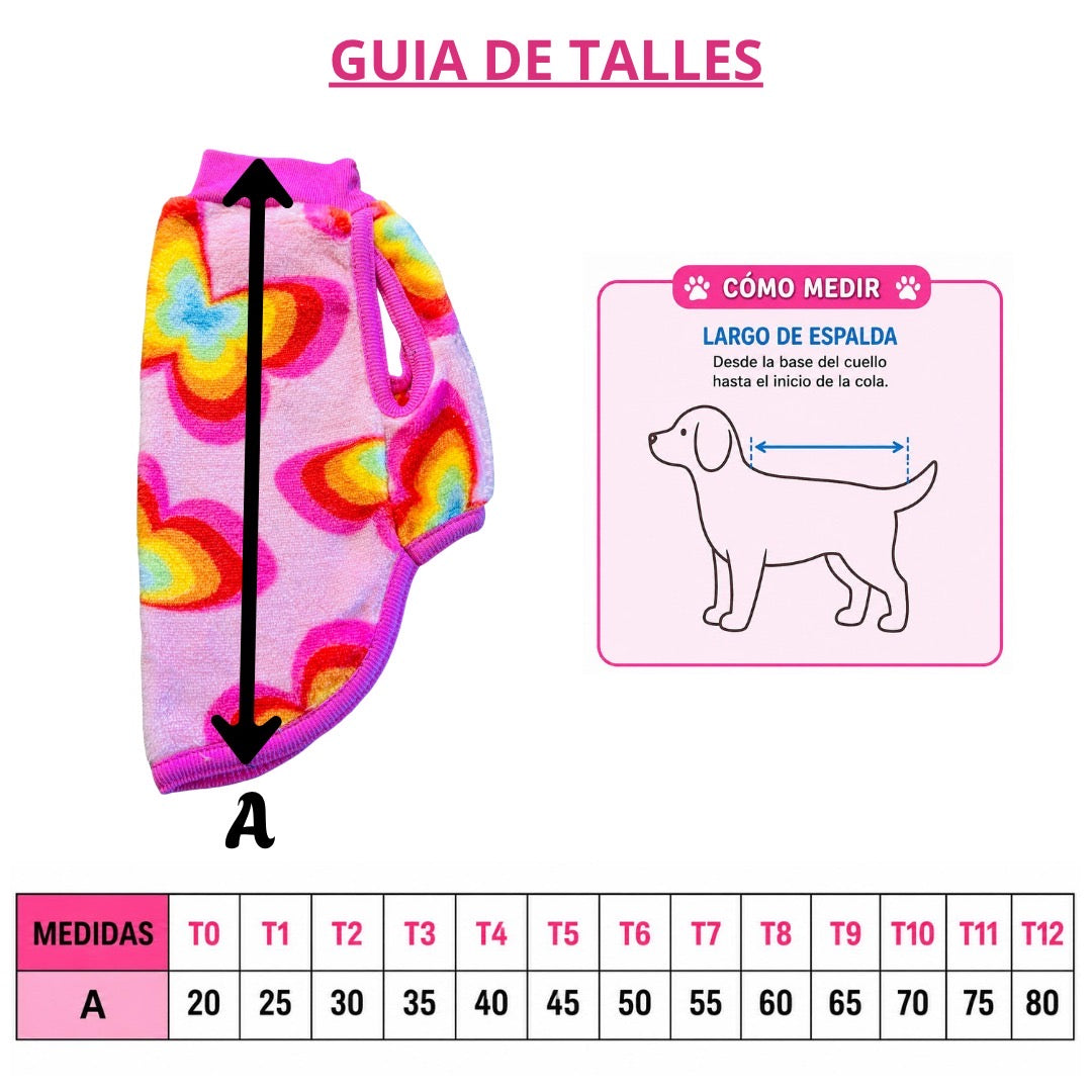 Polar mariposas para perros - Talle 1